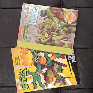 2 Ninja Turtle Drawing & Activity Books